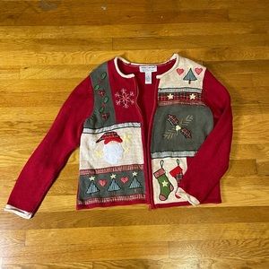 Heirloom Collectibles Embroidered Christmas Jacket